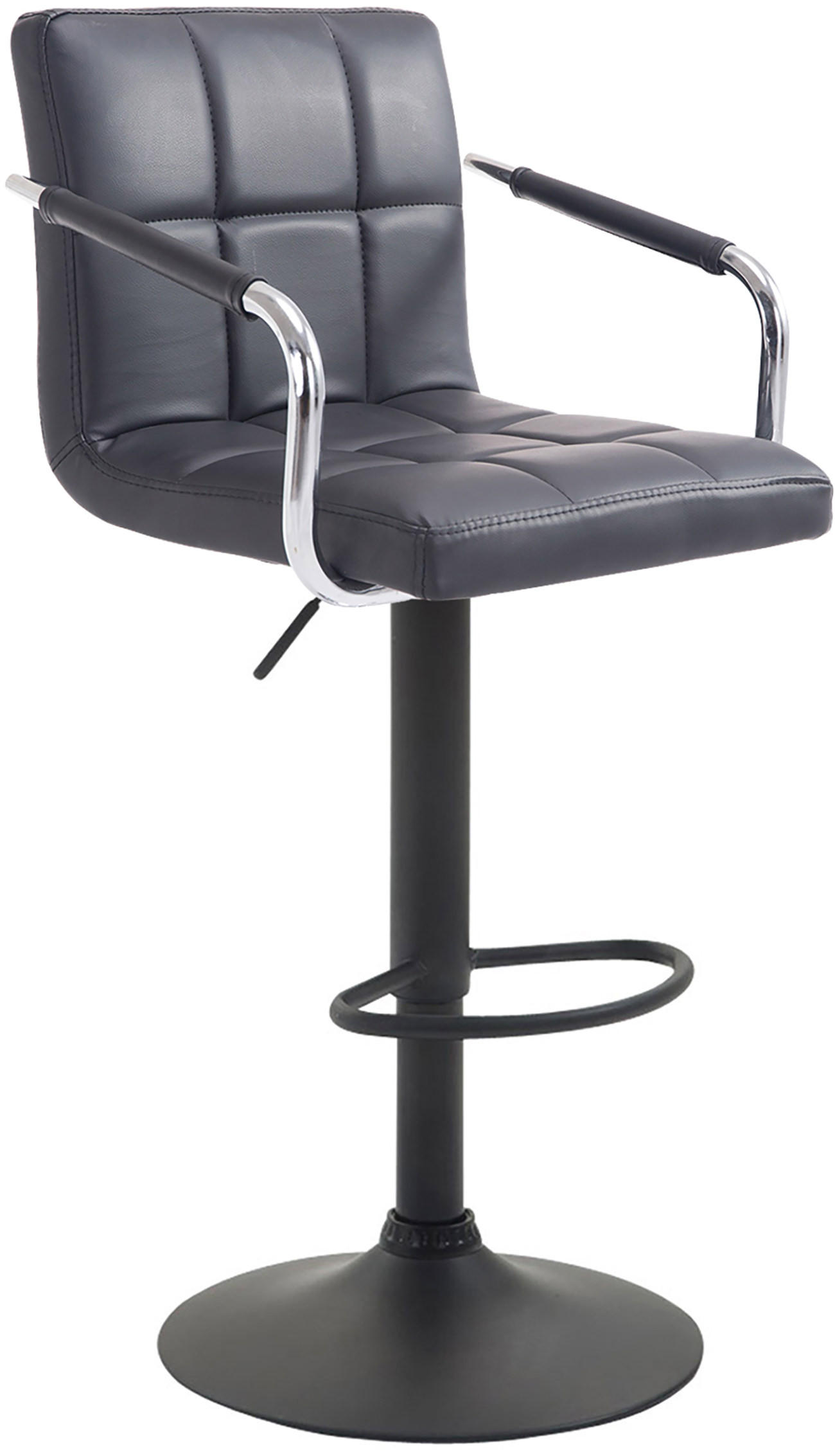 Deluke Barhocker Schwarz 54x91x46 cm