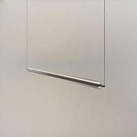 LED-HÄNGELAMPE Ranya Schwarz/Klar 130cm - Klar/Schwarz, Glas (130/7/7cm) - s.luce