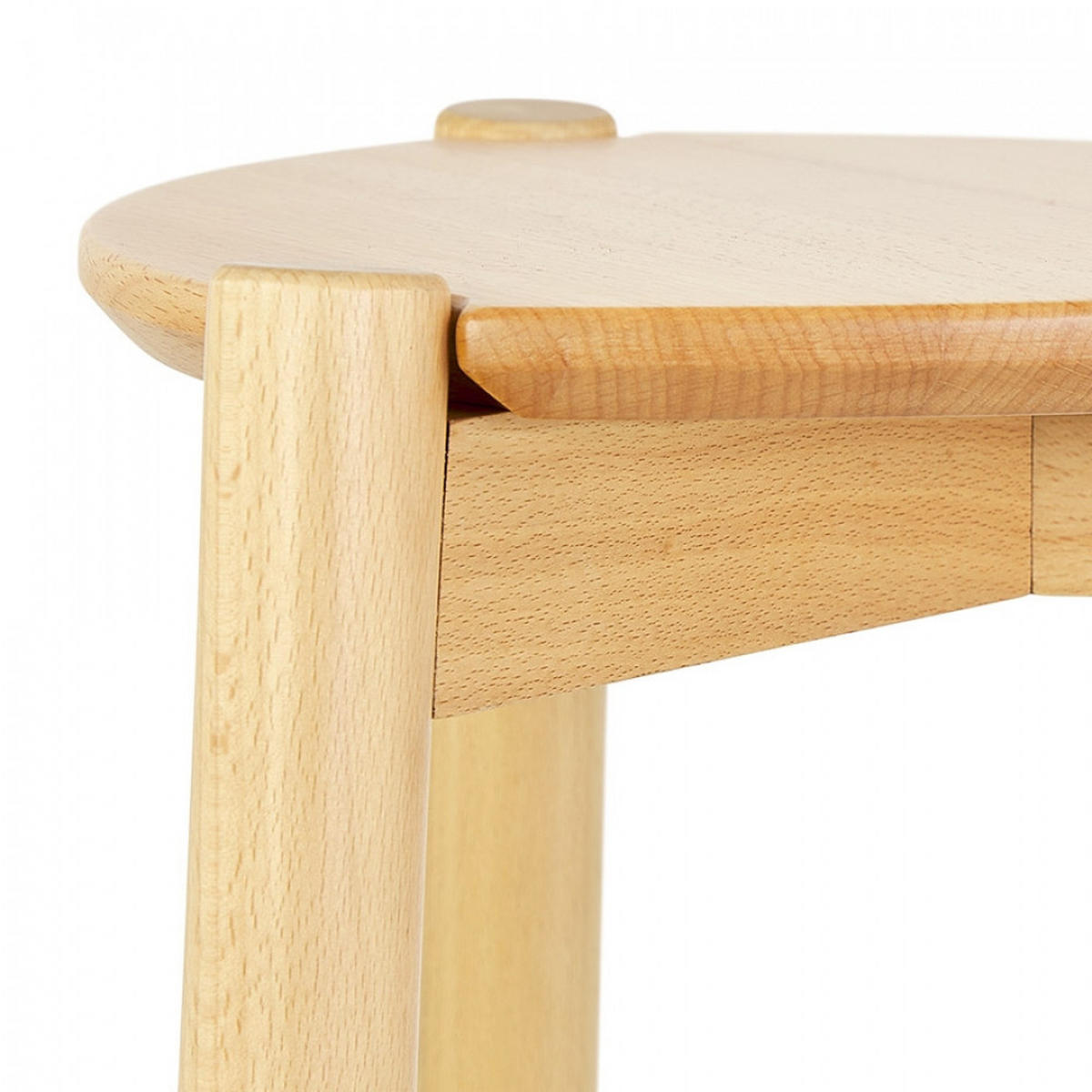 BARHOCKER Beige 42x65x42cm - Eschefarben/Beige, Holz/Metall (42/65/42cm) - AlterEgo