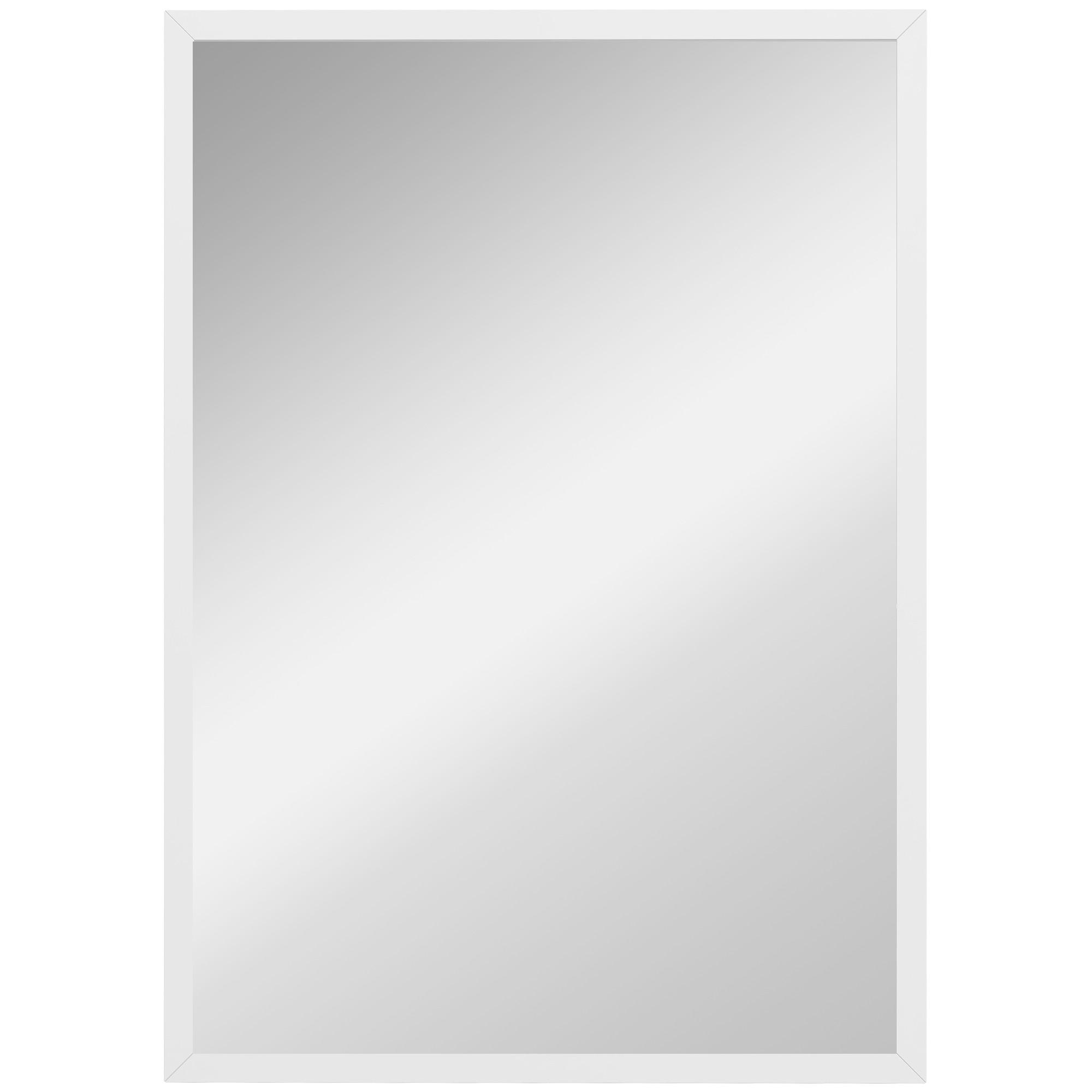 HOMCOM NÁSTĚNNÉ zrcadlo z bílého MDF
