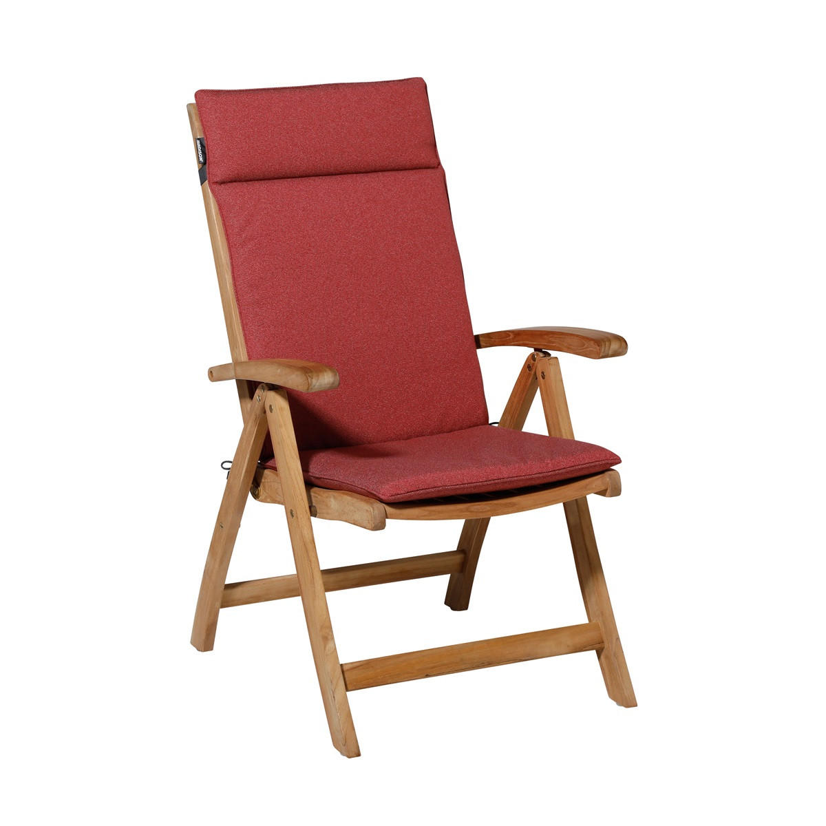 GARTENSTUHLKISSEN Manchester 120/50 cm 4er-Set - Rot, Textil (50/8/120cm) - Madison