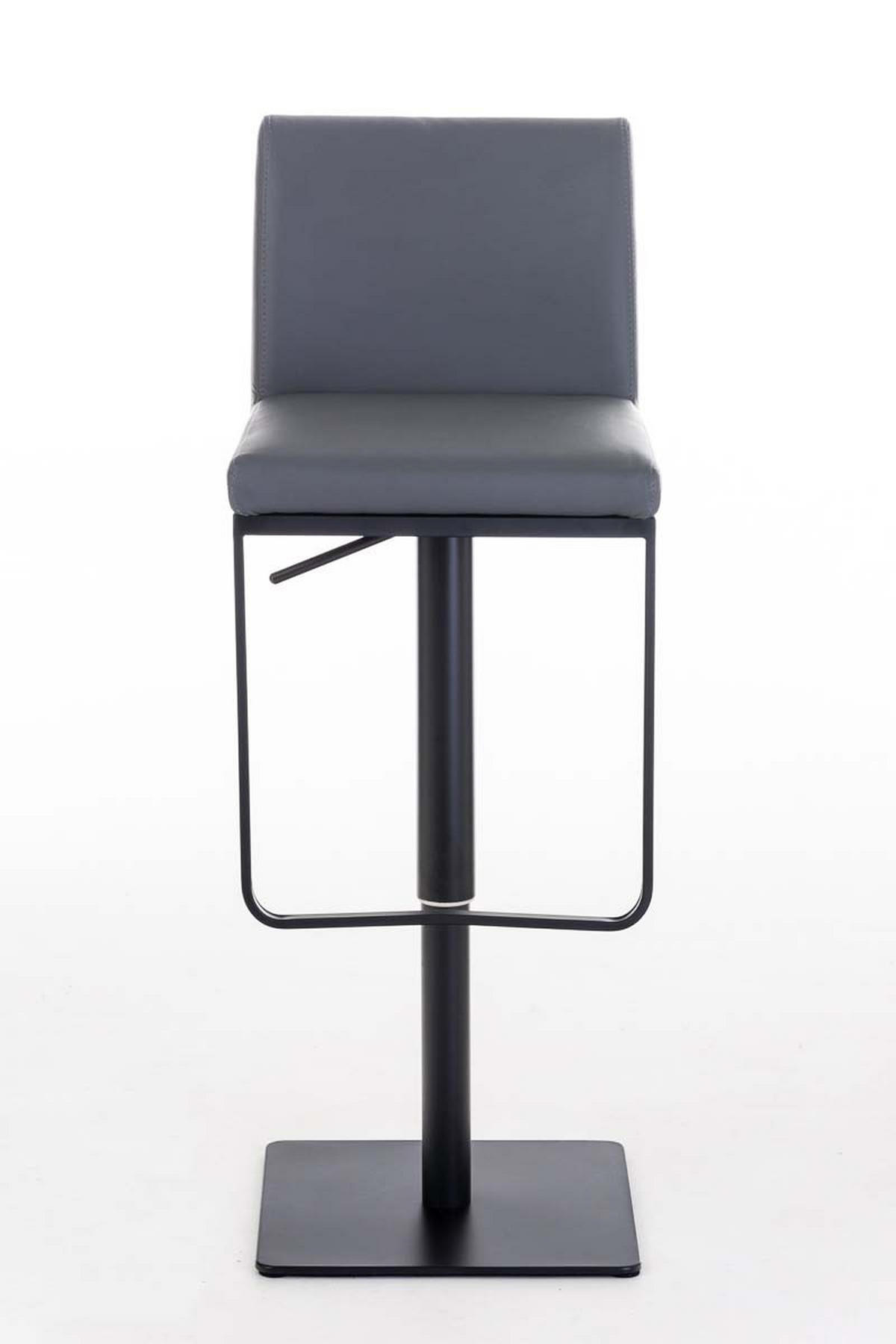 BARHOCKER Panama 42x44x86 cm grau - Grau, Leder (42/86/44cm) - furnicato