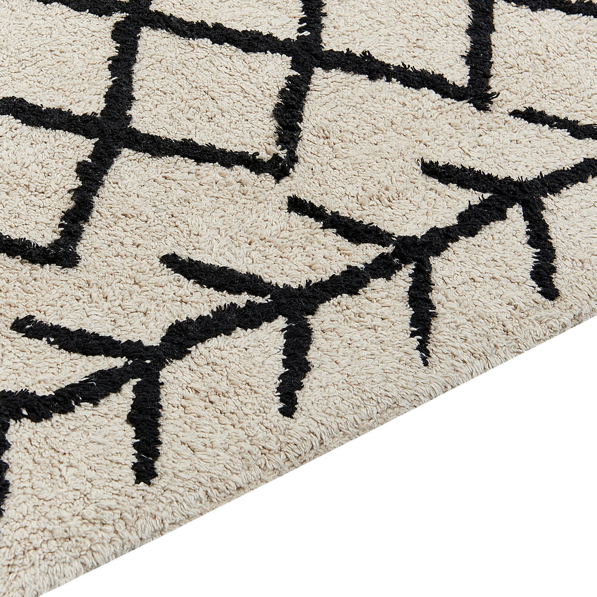 KURZFLOR-TEPPICH Bozkir 230/160 cm - Beige, Textil (160/230cm) - Beliani
