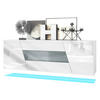 SIDEBOARD Houston Grau Hochglanz - Grau, Holzwerkstoff (178/57.5/38.5cm) - Vladon