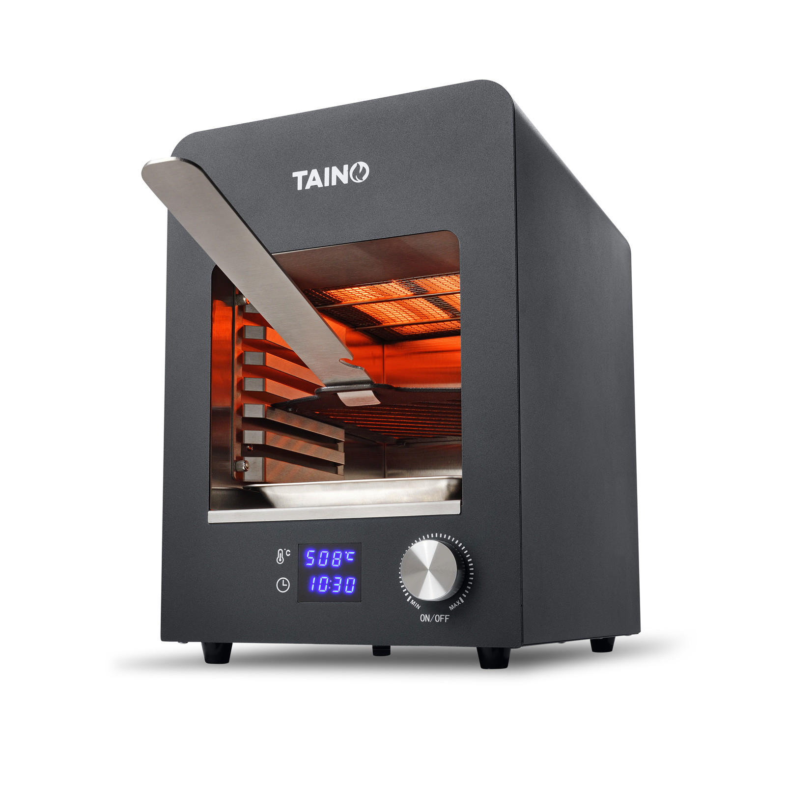 OBERHITZEGRILL elektrisch - Schwarz, Metall (27/39.5/38cm) - TAINO
