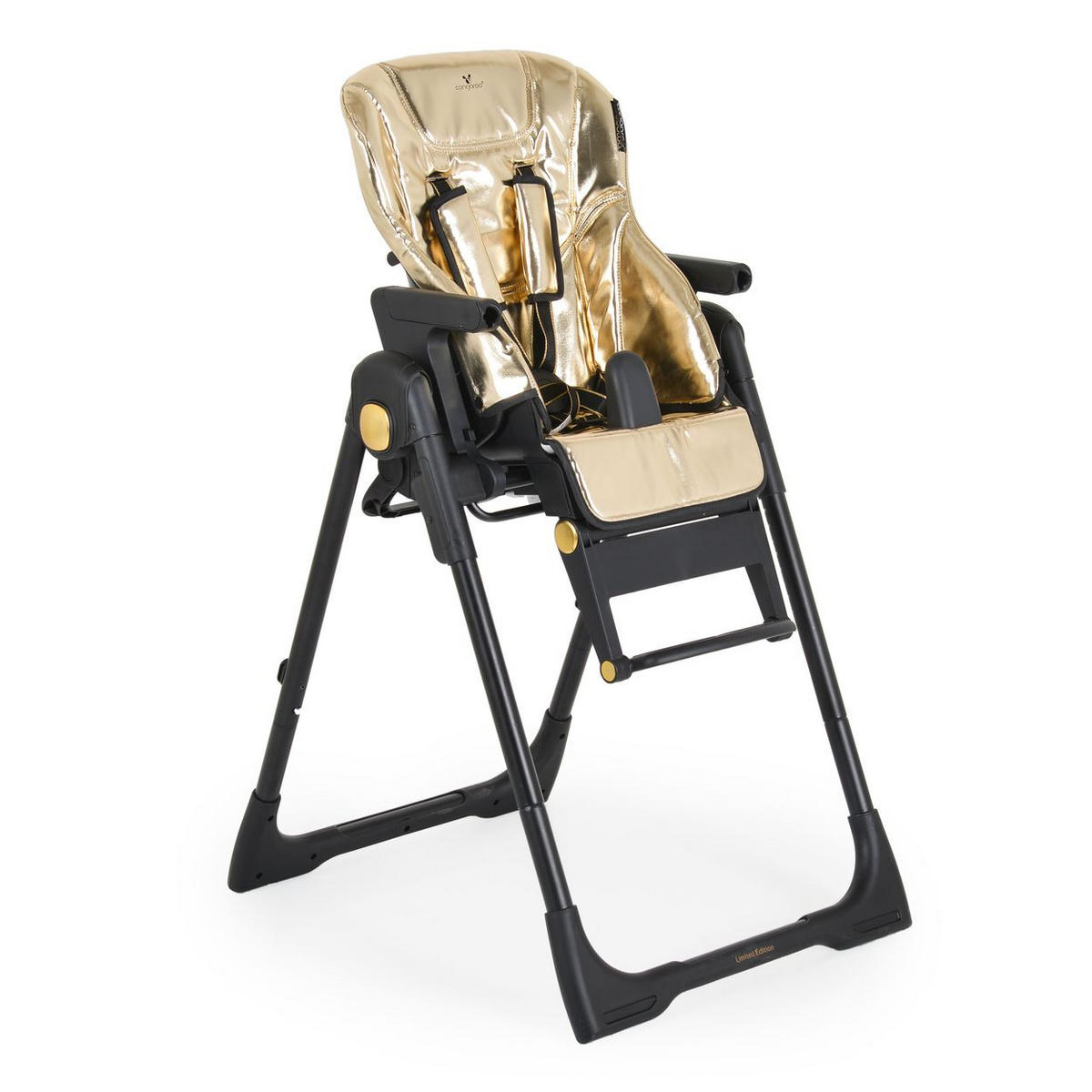 HOCHSTUHL Tiramisu 2in1 gold klappbar höhenverstellbar 5 Kipp-Position - Goldfarben, Kunststoff (75/105/54cm) - Cangaroo