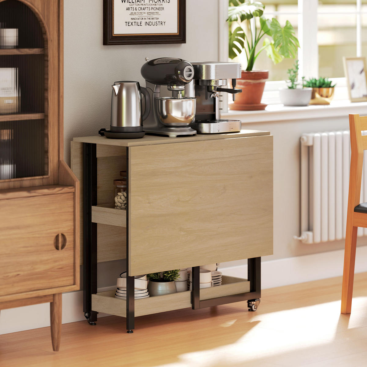 ESSTISCH Eiche 1 Stück - Beige, Kunststoff (133.4/80/75cm) - GiPP