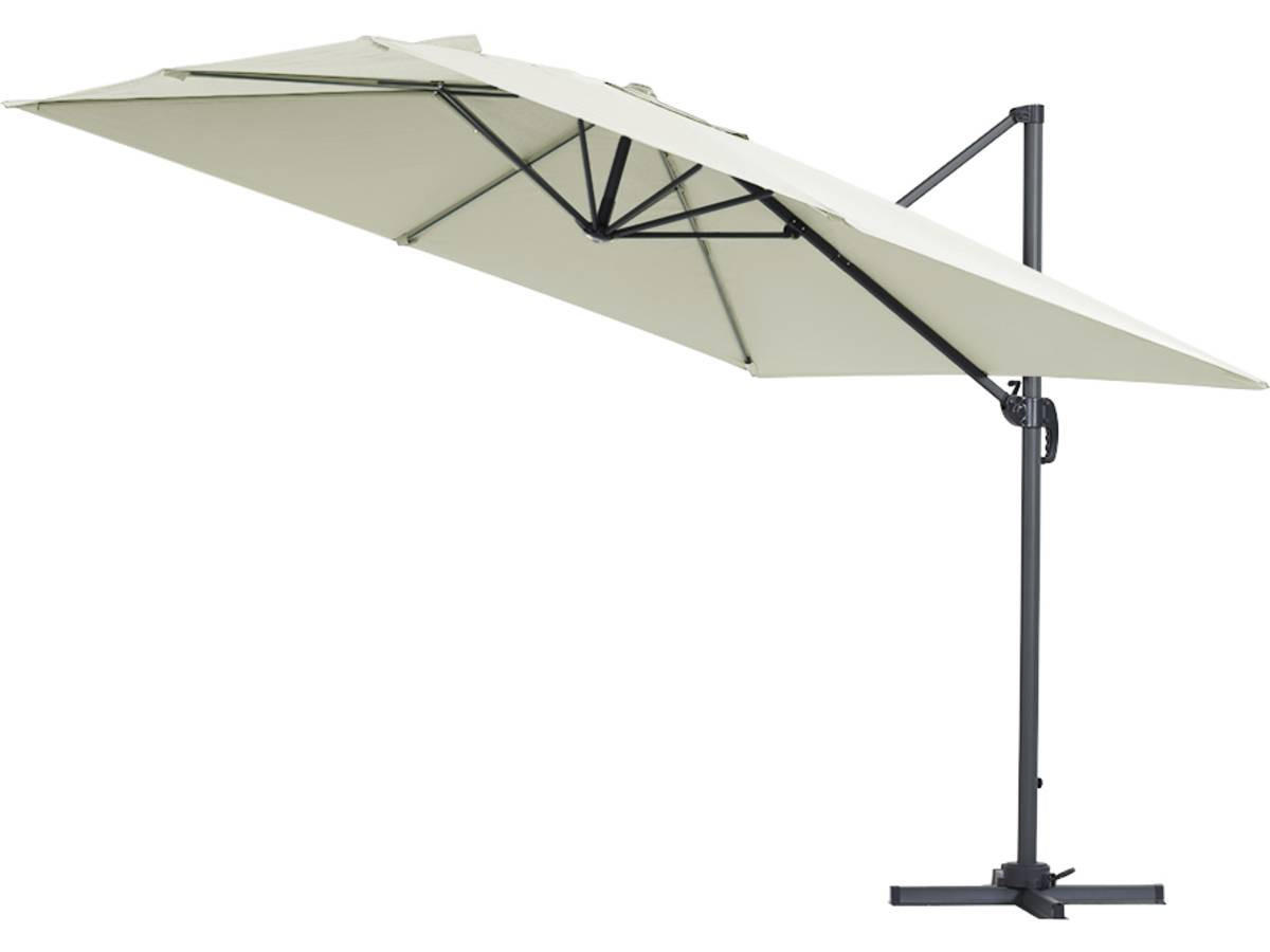 SONNENSCHIRM sun 3 Ekru - Beige, Metall (300/300cm) - Habitat Garten