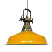 HÄNGELAMPE Industrial Asletl 41/35 cm - Gelb, Metall (35/41/35cm) - Bamyum