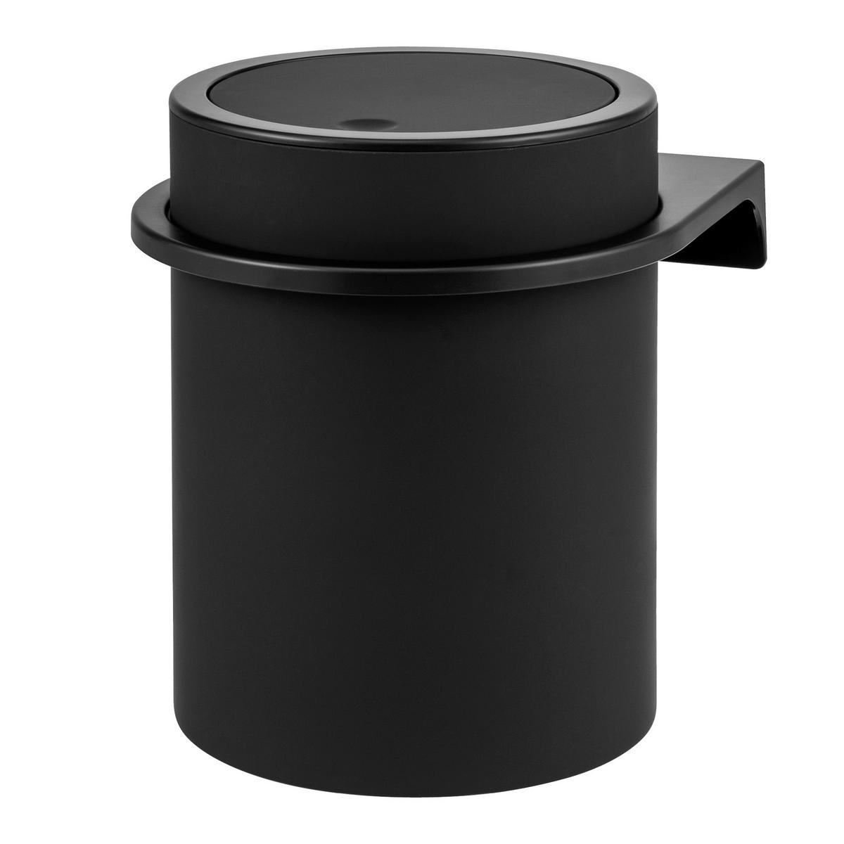 KOSMETIKEIMER SAVONA,5 Liter, schwarz - Schwarz, Kunststoff (19/24.5/19cm) - bremermann