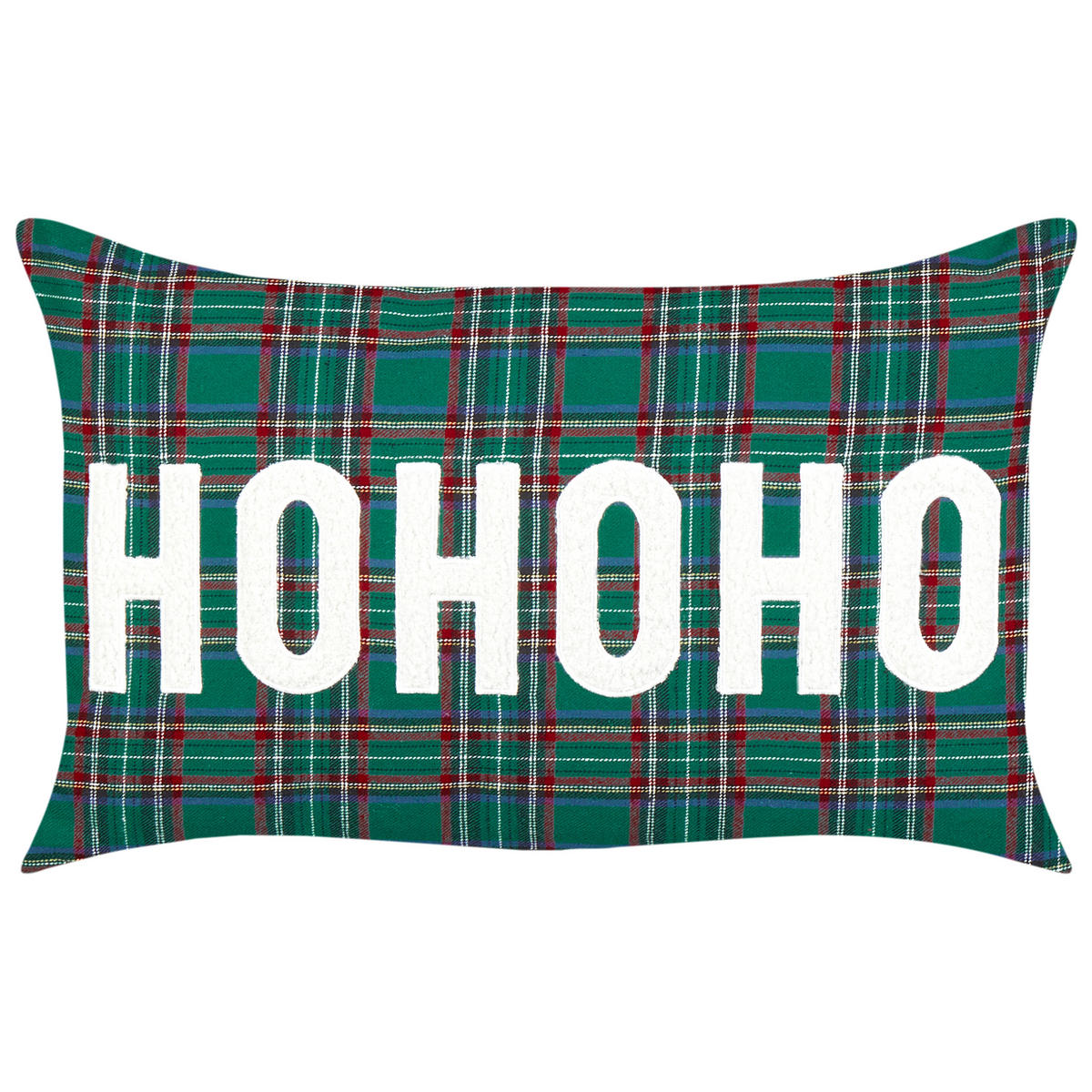 Dekokissen 2er-Set Grün 50/30 cm Joycandy - Rot/Schwarz, Textil (50/30cm) - Beliani