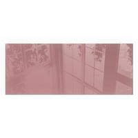 GLASPLATTE für Kamin 125x50 cm - Pink, Glas (125/50/0.4cm) - TULUP