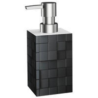SEIFENSPENDER Cube - Schwarz, Kunststoff (7/12/7cm) - Sanilo