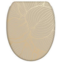 WC-SITZ mit Absenkautomatik & Top Fix Hosta - Beige, Holzwerkstoff (37.7/5.5/48cm) - Sanilo
