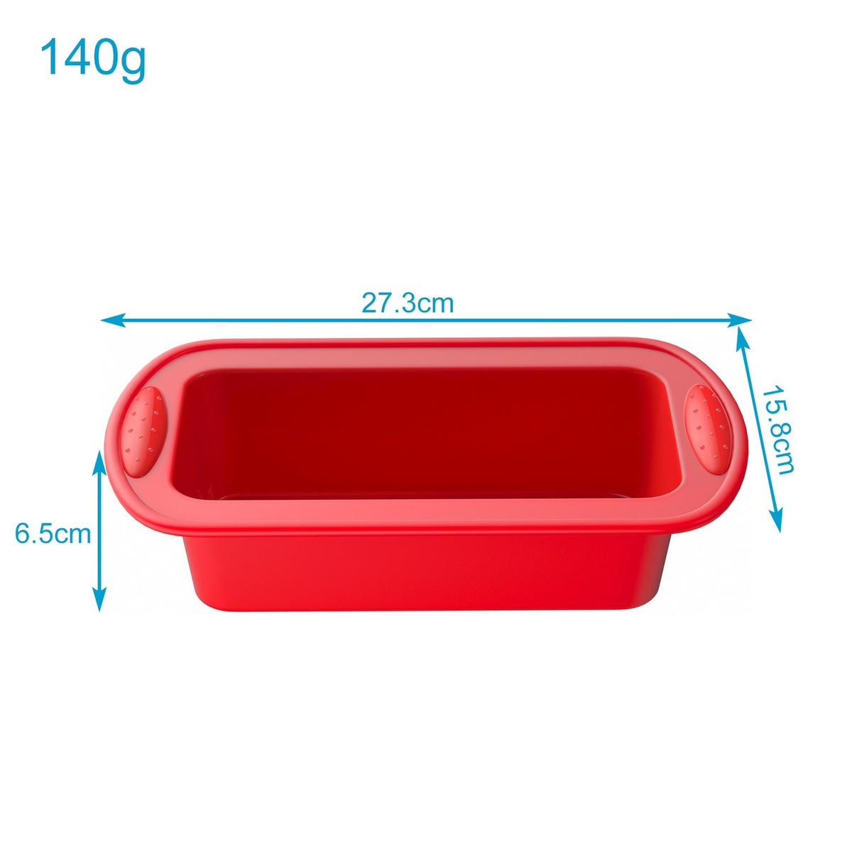 BACKFORM Silikon - Rot, Kunststoff (14.7/6.5/27.3cm) - Intirilife