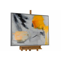 ACRYLBILD HANDGEMALT 103/78 cm - Orange/Grau, Textil (102.5/77.5cm) - KUNSTLOFT