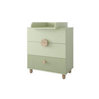 WICKELTISCHE Bebella - Mintgrün, Naturmaterialien (48/90/80cm) - kiki design