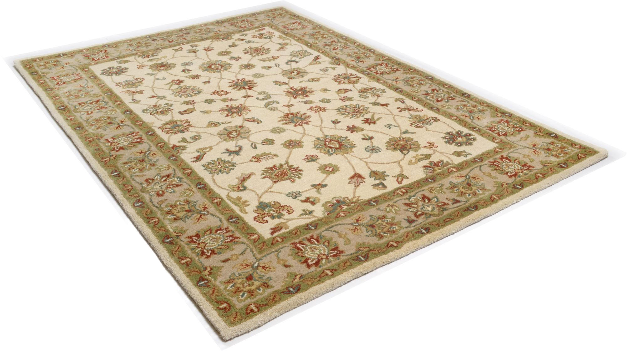 HANDTUFTTEPPICH Royal Ziegler 240x340 cm - Creme, Textil (240/340cm) - THEKO
