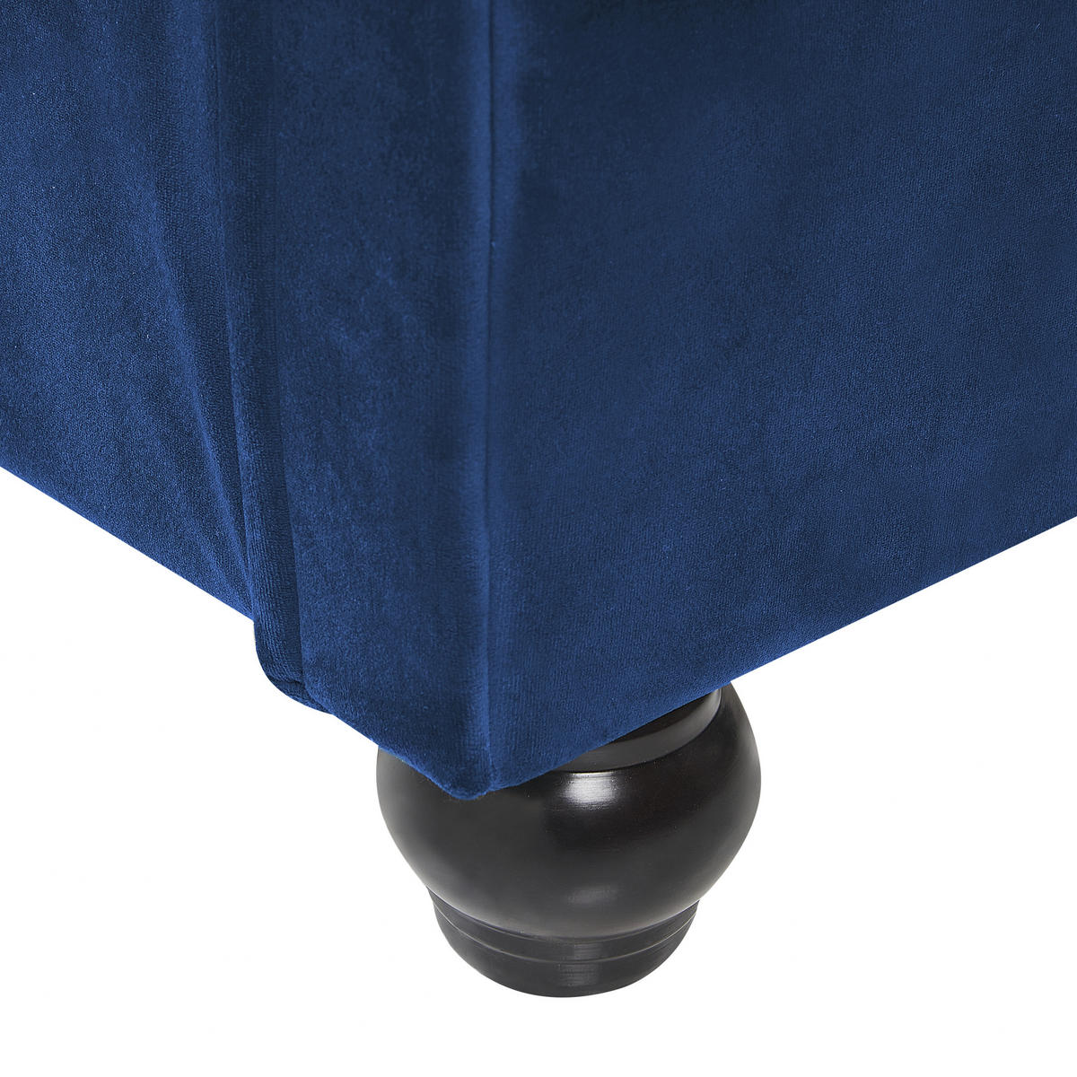 POLSTERBETT 160/200cm Marineblau Avallon - Blau, Textil (160/200cm) - Beliani