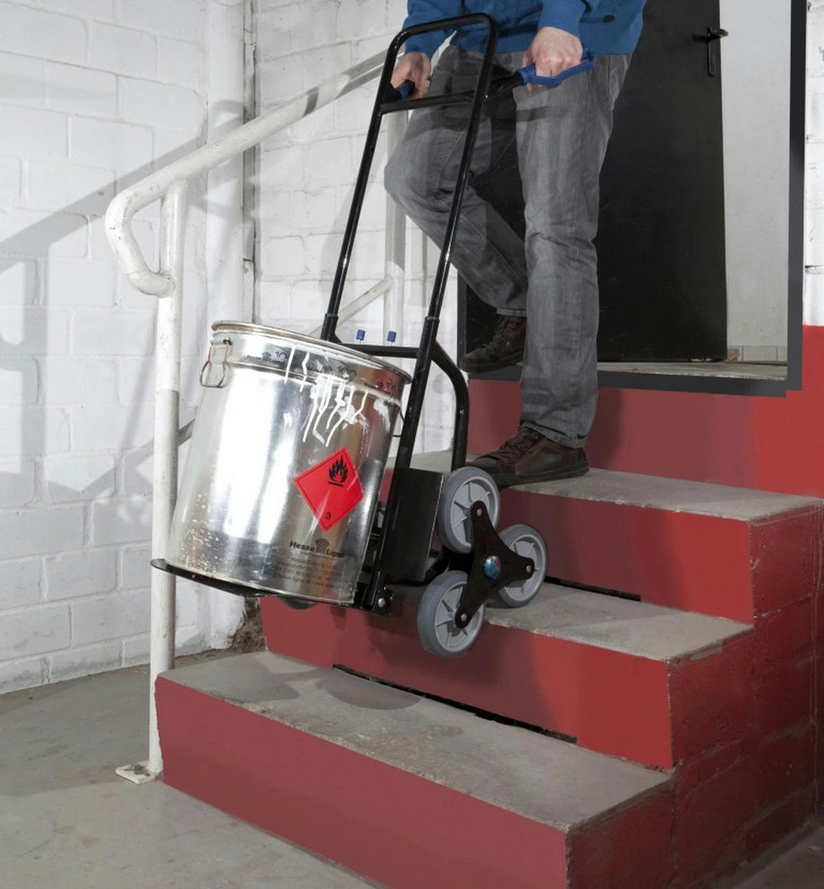 SACKKARRE klappbar, 120 kg Tragkraft, für Treppen - Schwarz, Metall (110/47.5/60cm) - Westfalia