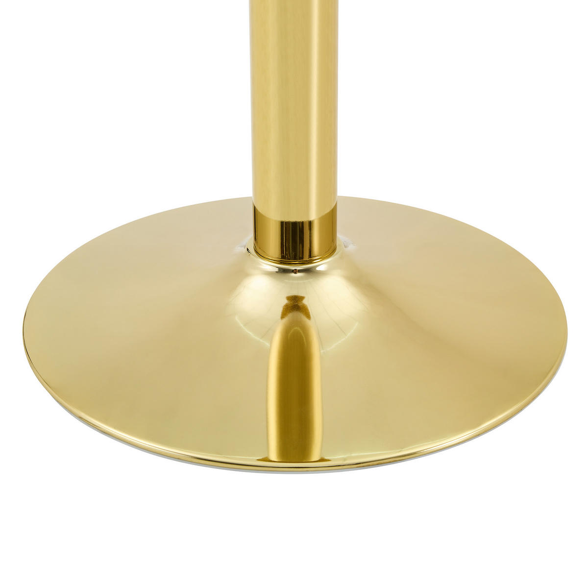 COUCHTISCH DE-37356 rund mit Glasplatte und Metallgestell Gold - Goldfarben, Metall (70/70/45cm) - ComfortXL
