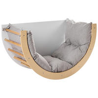 MULTIFUNKTIONALER Kletterbogen NIMBIN Kiefernholz Hellbraun Montessori - Hellbraun, Holz (100/48/51cm) - Beliani