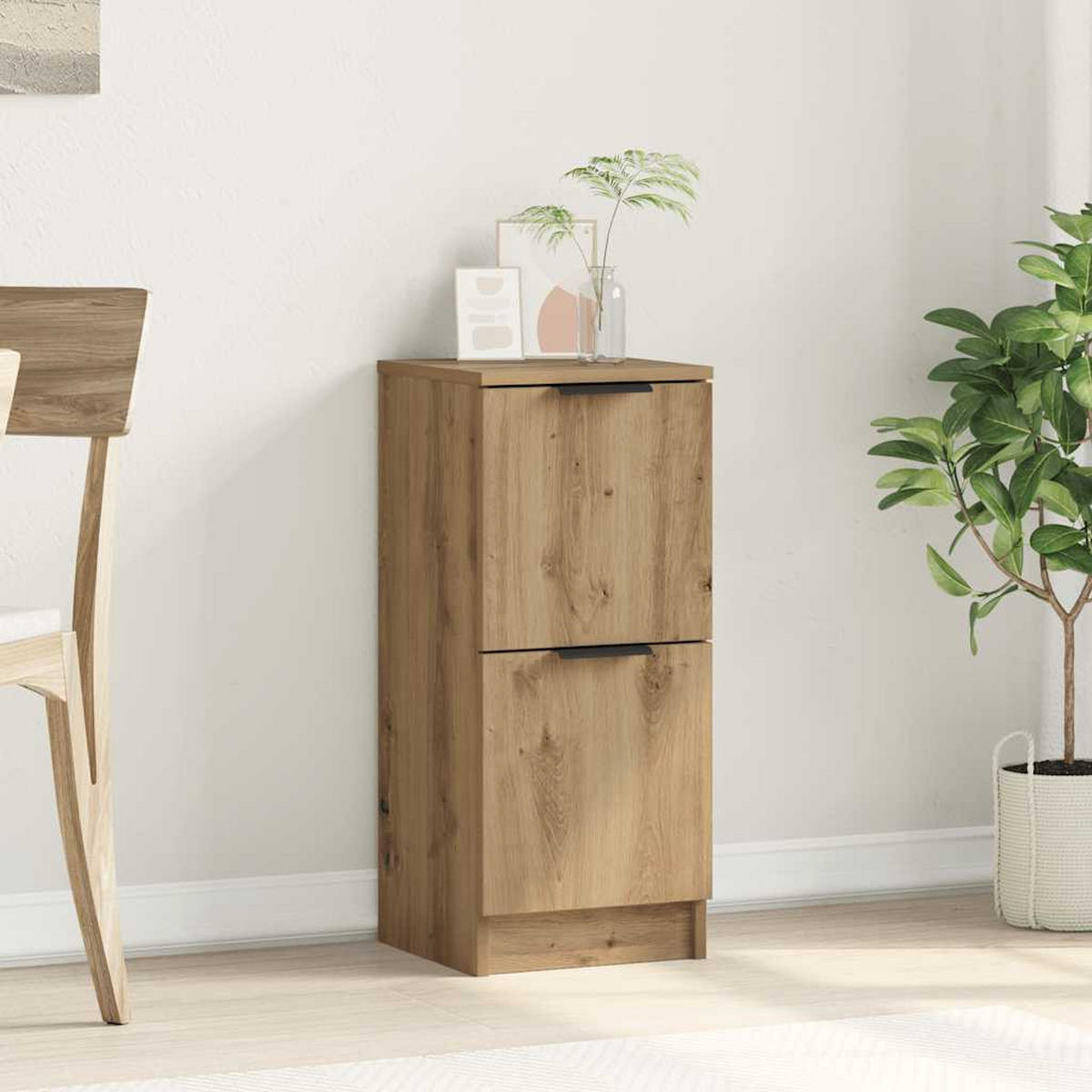 SIDEBOARD Artisan-Eiche 30/30/70 Cm Holzwerkstoff - Braun, Holzwerkstoff (30/70/30cm) - vidaXL