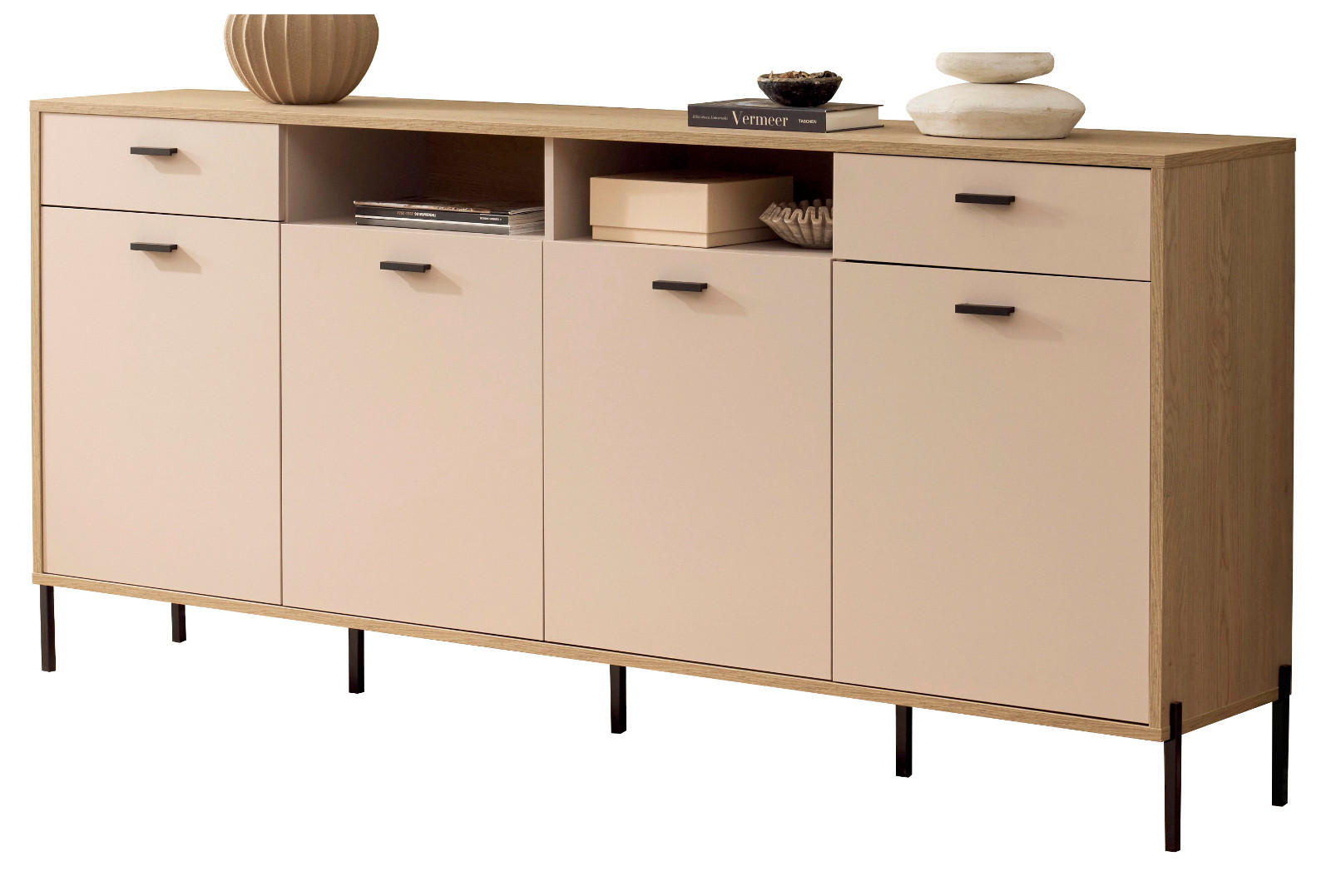 Furn.Design Sideboard Kaschmir, Eiche 205x95x40 cm