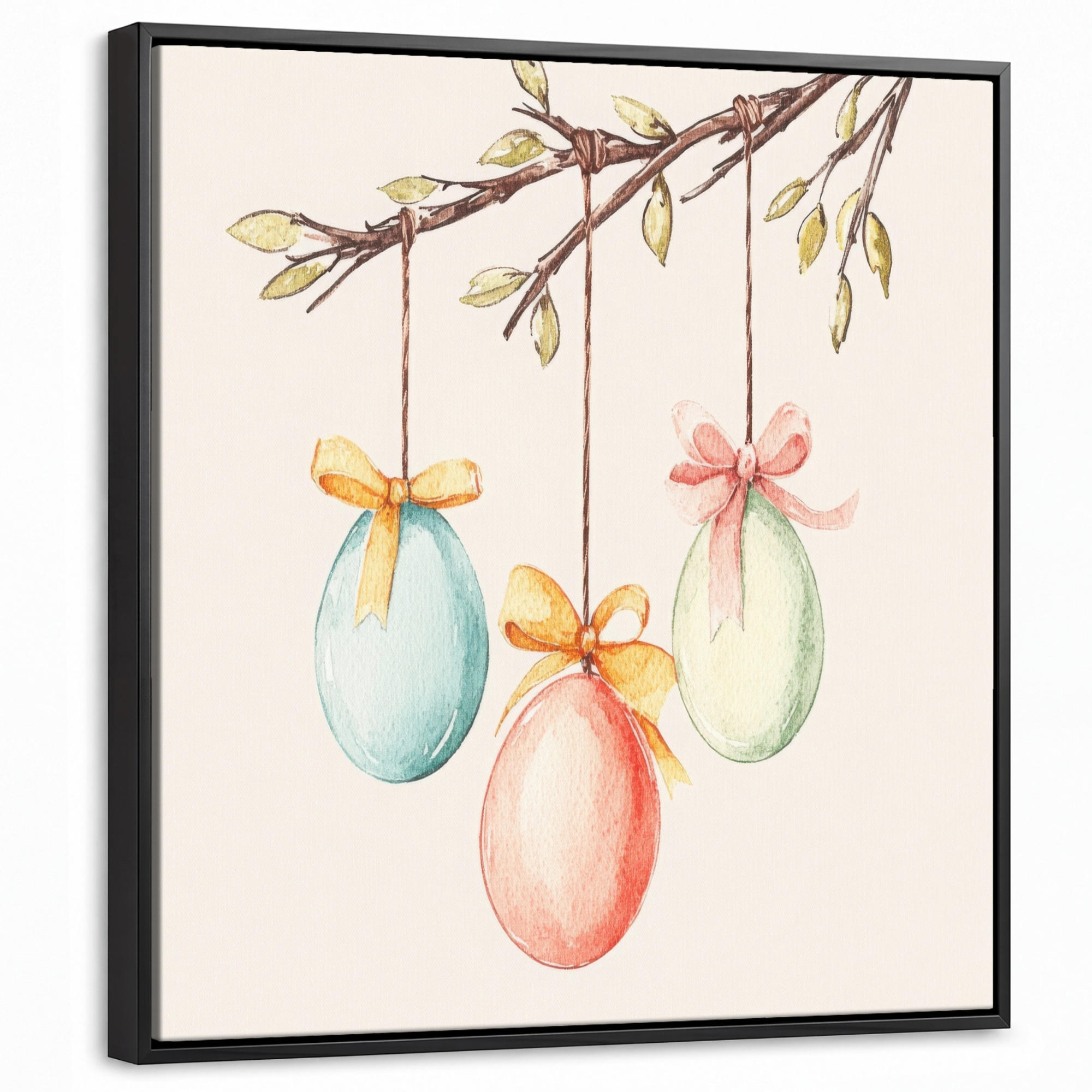 MuchoWow Leinwand Creme 50x50 cm