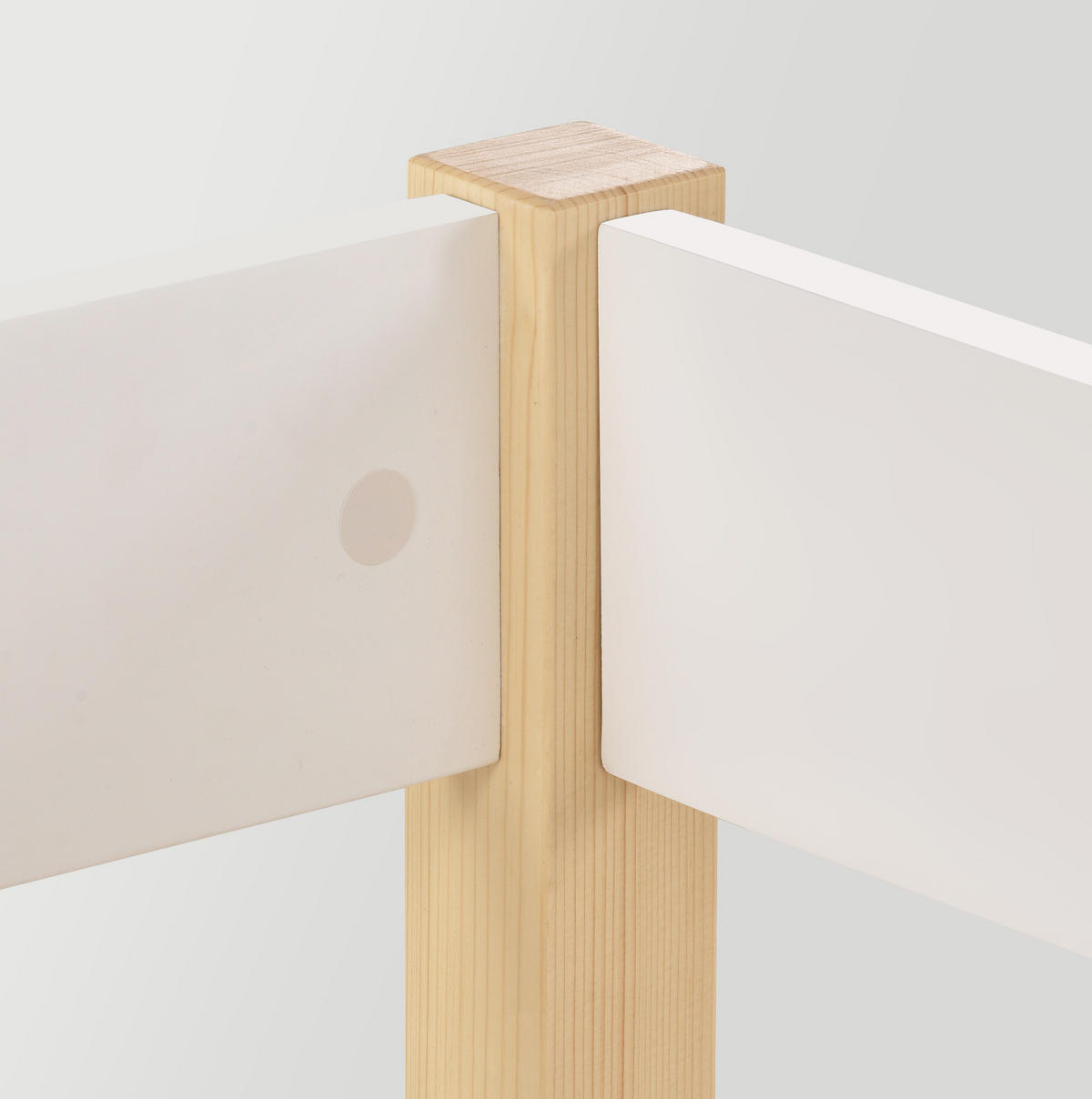 KINDEREINZELBETTEN aus Massivholz 90x200 cm in Weiß mit Schubladen & Rausfallschutz - Weiß, Holz (90/200cm) - Modfu