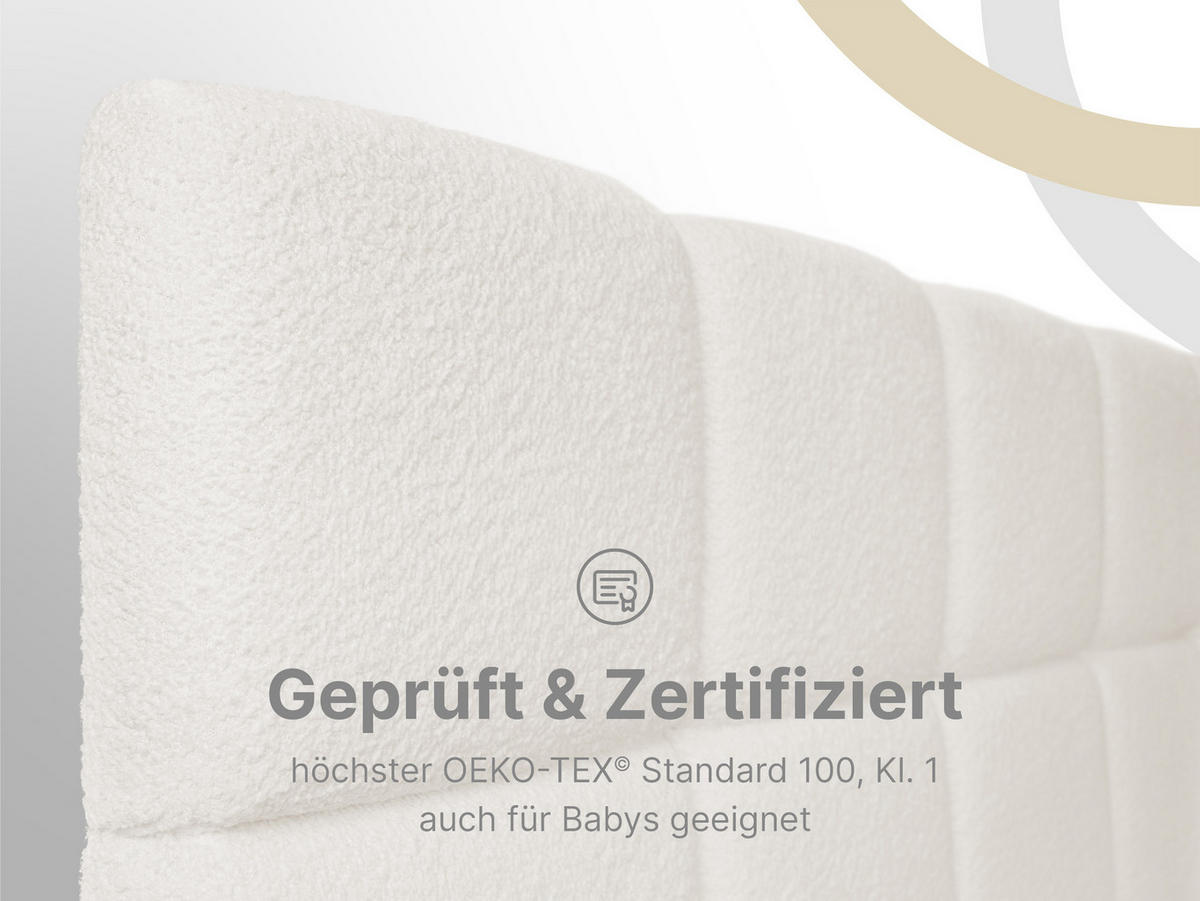BOXBETT Madison 5 Creme 200/200 H3/H4 Boucle - Creme, Textil (200/200cm) - wonello