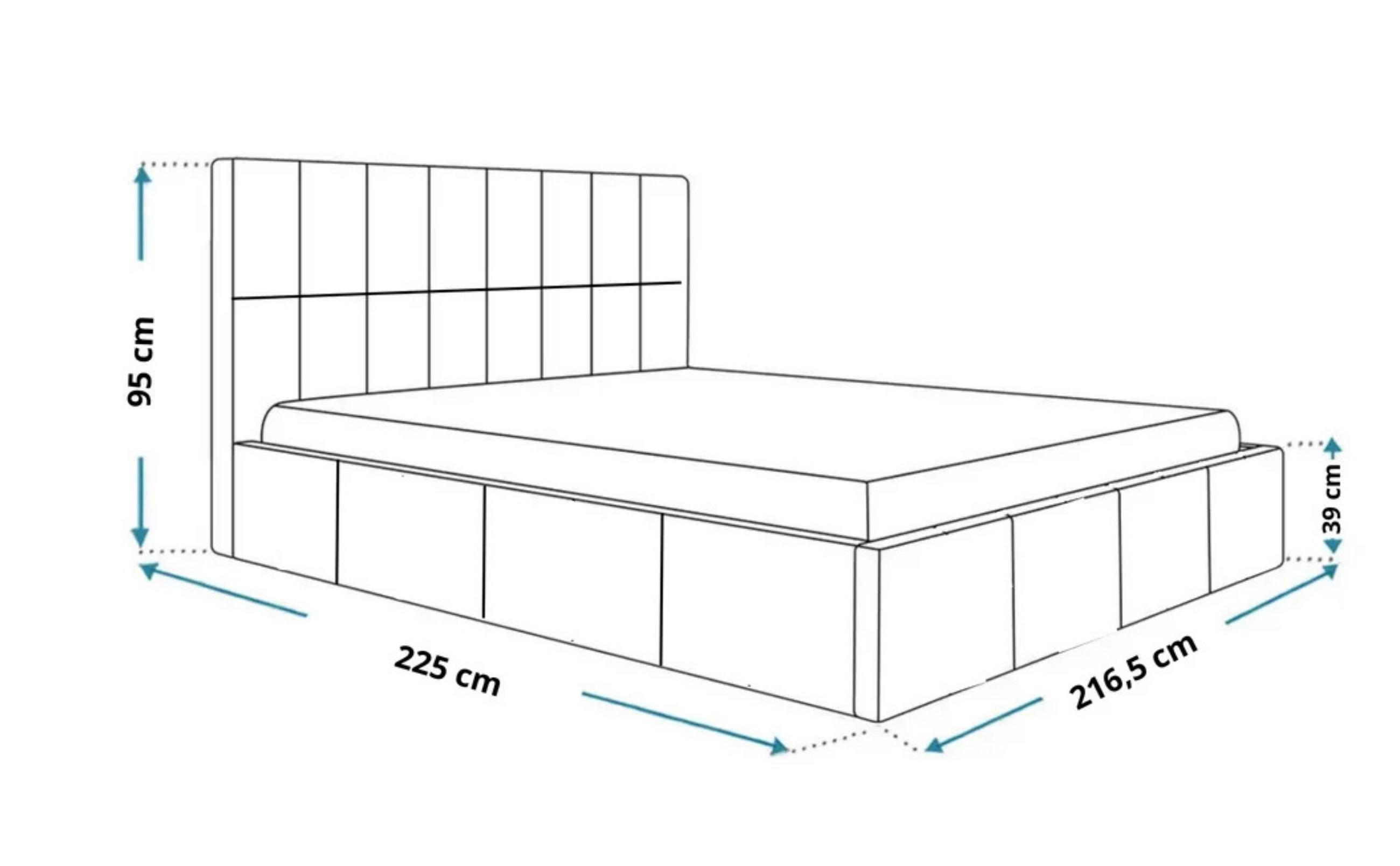 POLSTERBETT MALTA mit Kopfteil, 200 x 200 cm, Doppelbett mit Bettkasten und Lattenrost aus Metall, Velourstoff: Beige - Beige, Holz/Textil (200/200cm) - Agmat-Furniture