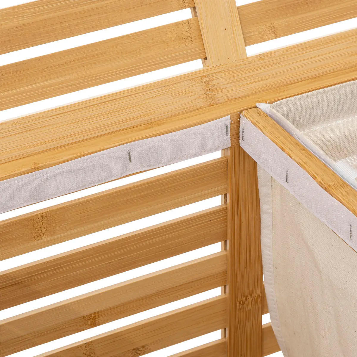 WÄSCHEKORB doppelt Sicela 60/40/60 cm - Beige, Naturmaterialien (40/60/60cm) - 5five Simply Smart