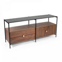 TV-ELEMENT, Braun - Braun, Naturmaterialien (42/70/152cm) - Oviala