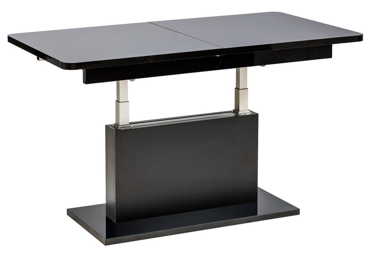 ESSTISCH METRON Ausziehbar 126 - 167,5 / 70 x 74,2 cm - Schwarz, Holz (126/70/74.2cm) - MASSENO