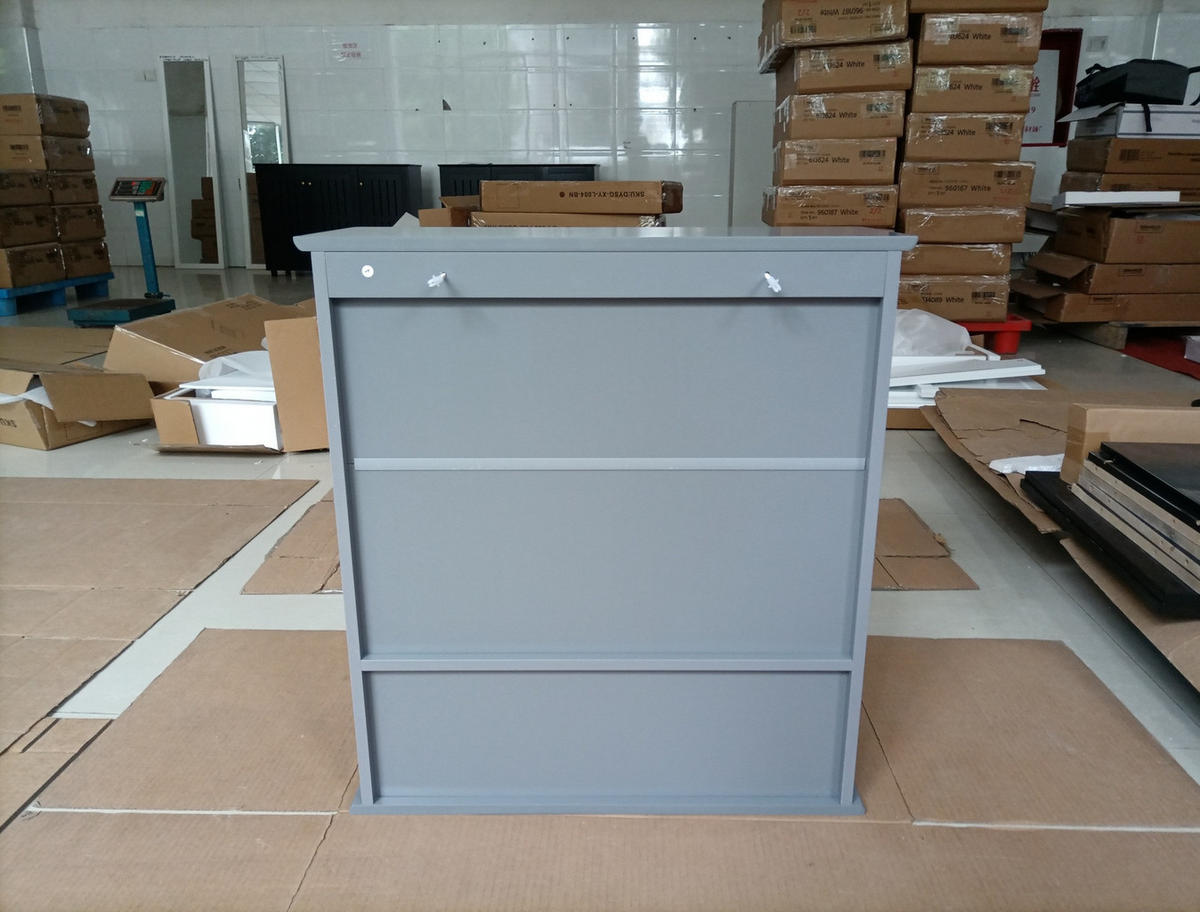 KÜCHENOBERSCHRANK 54.6x19.8x60 cm Hellgrau aus Holzwerkstoff mit 5 verstellbaren Regalen - Hellgrau, Holzwerkstoff (54.6/60/19.8cm) - Modfu