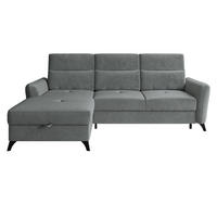 ECKSOFA Talia, Seite: Links LC-2R - Schwarz/Graphitfarben, Holz/Kunststoff (238/167cm) - MIRJAN24