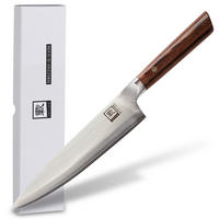 CHEFMESSER 20 cm - Braun, Holz/Metall (34cm) - Zayiko