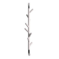 WANDGARDEROBE Drehbar Mit 8 Haken 80x13x15 cm Weiß & Haken Verchromt - Weiß, Metall (13/80/15cm) - PROREGAL
