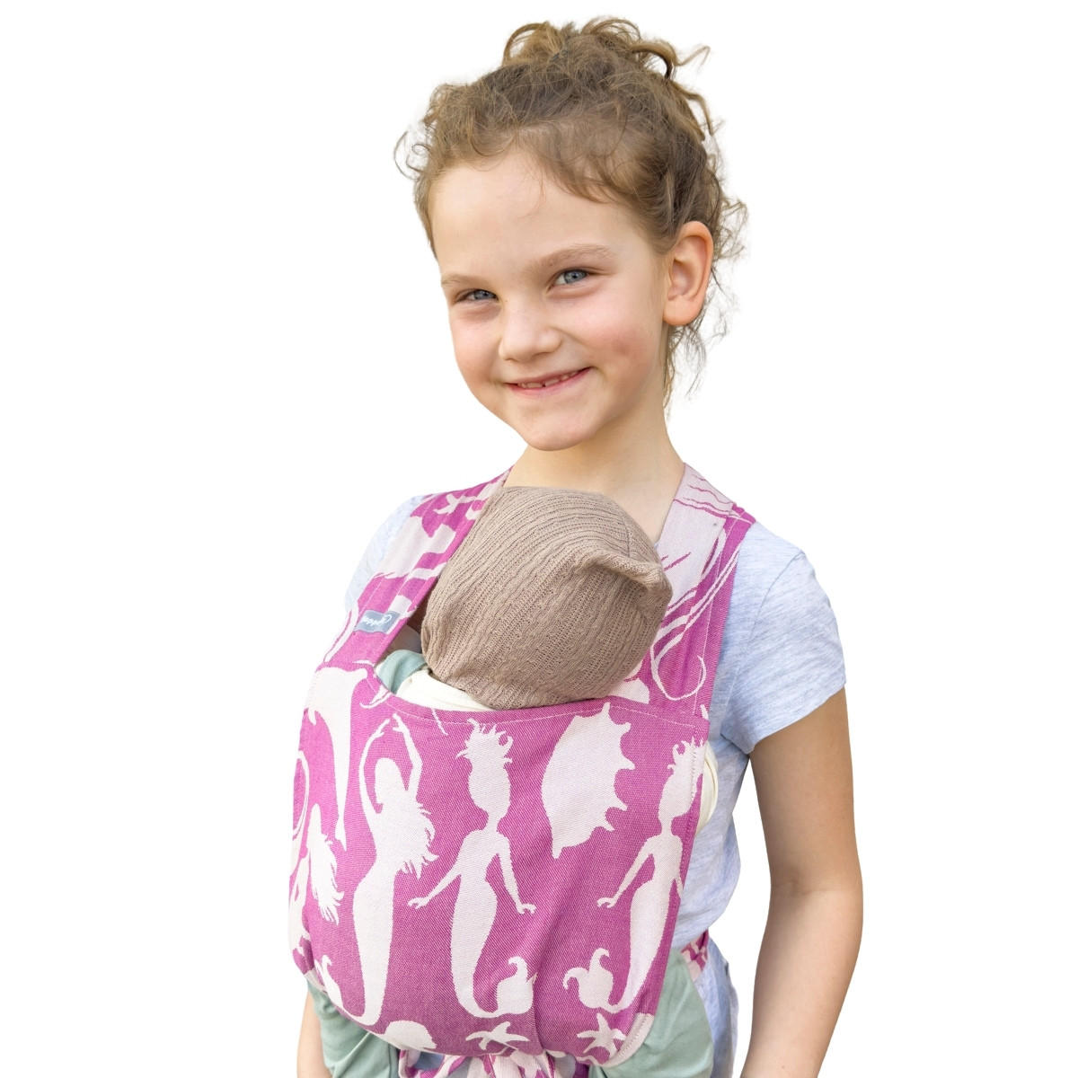 PUPPENZUBEHÖR Puppentrage - Creme/Rosa, Textil (25/0.1/35cm) - Hoppediz