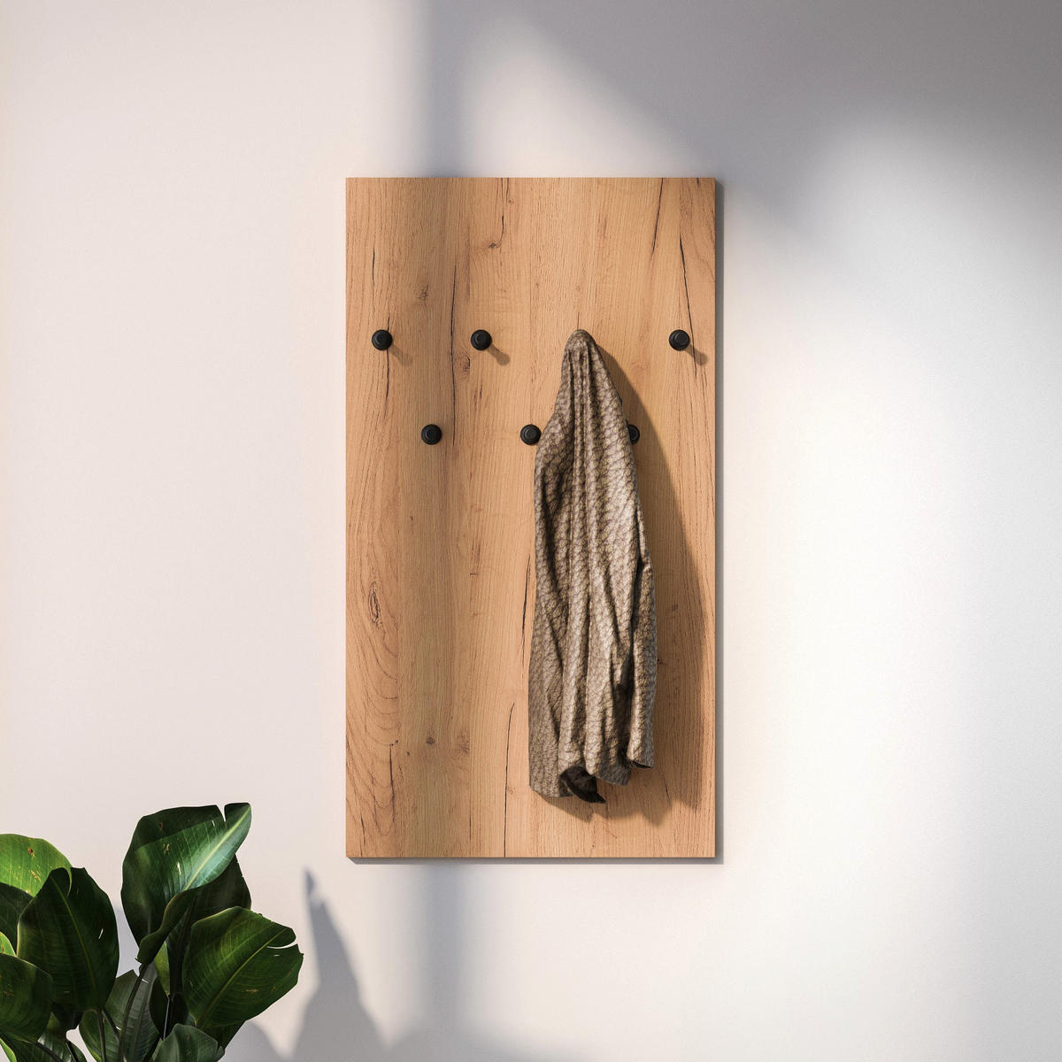 GARDEROBE Vasco Eiche 50 cm - Eichefarben, Holzwerkstoff (50/92/1.6cm) - Homebook