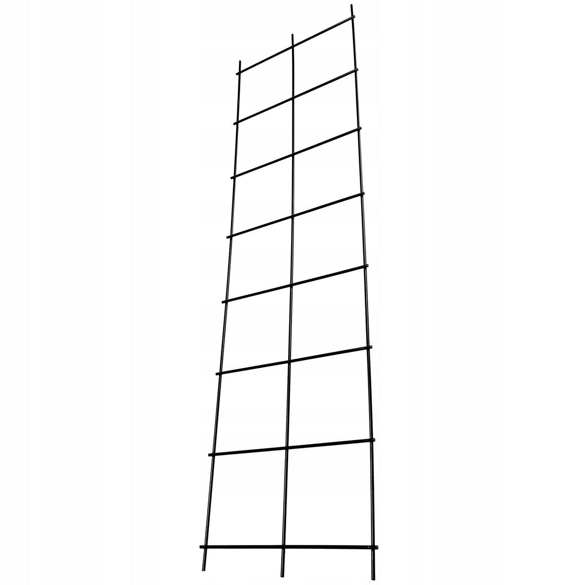 BLUMENGITTER 35 x 120 cm, Schwarz - Schwarz, Metall (35/120cm) - KADAX