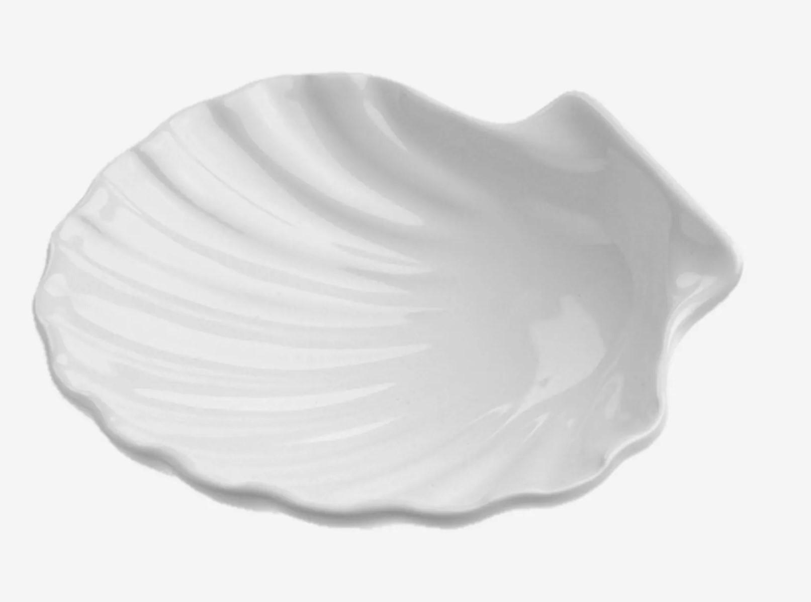 Revol Porcelaine France Muschelschale Weiß 13x4x13 cm