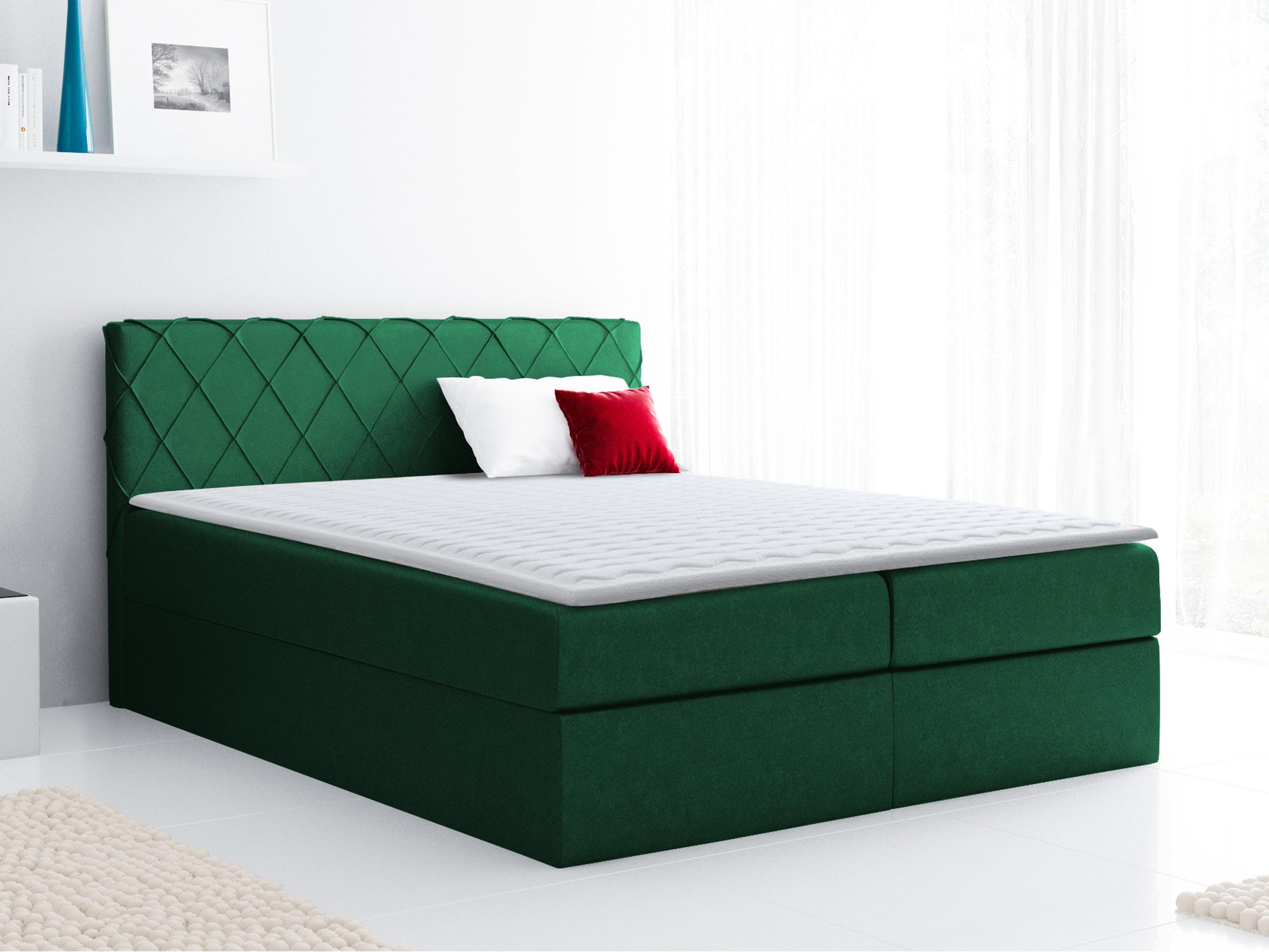 BOXBETT Paros - Rot, Holz (120/200cm) - MIRJAN24