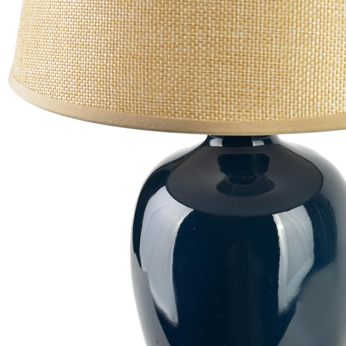 TISCHLAMPE Leti Dunkelblau 12/23/36 cm Keramik - Dunkelblau, Keramik (12/23/36cm) - Mondex