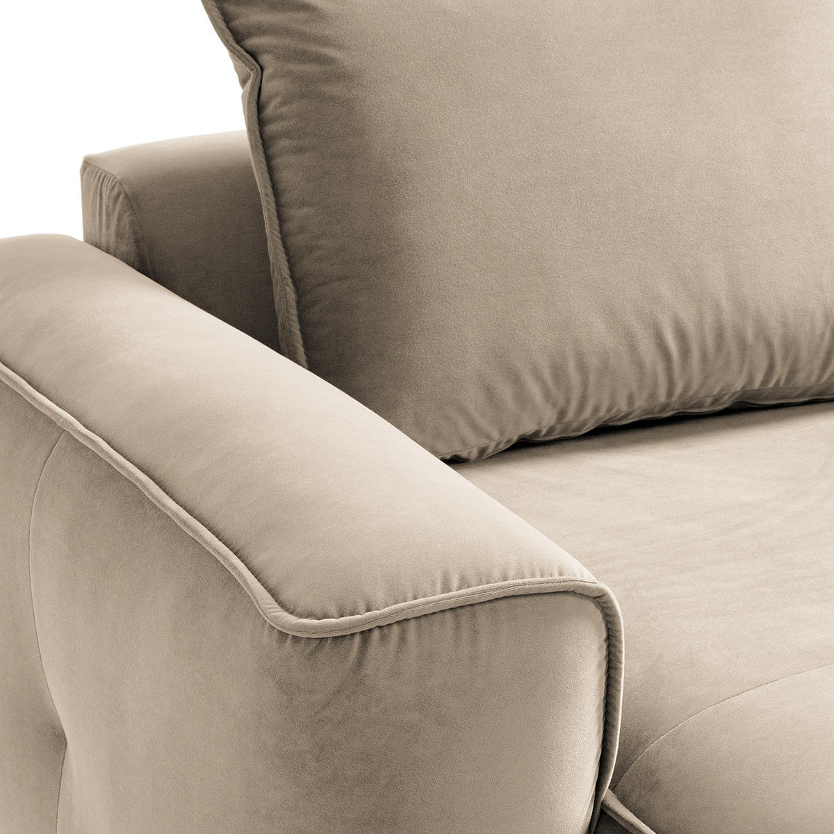 MODULLONGCHAIR - Beige, Holz/Textil (170/82/105cm) - home24