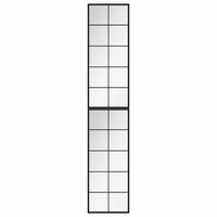 WANDSPIEGEL 2 Stk. Schwarz 100x40 cm Metall - Schwarz, Metall (40/100/200cm) - furnicato
