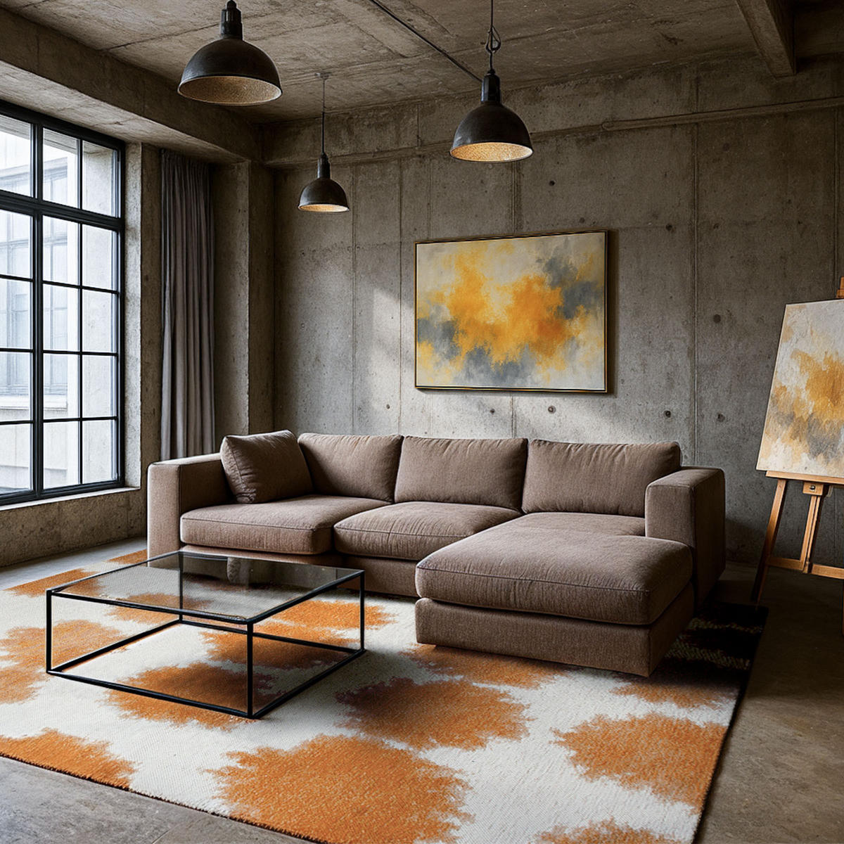 TEPPICH Pastaga Lola&Moi 140/200 cm - Gelb, Kunststoff/Textil (140/200cm) - Lola&Moi