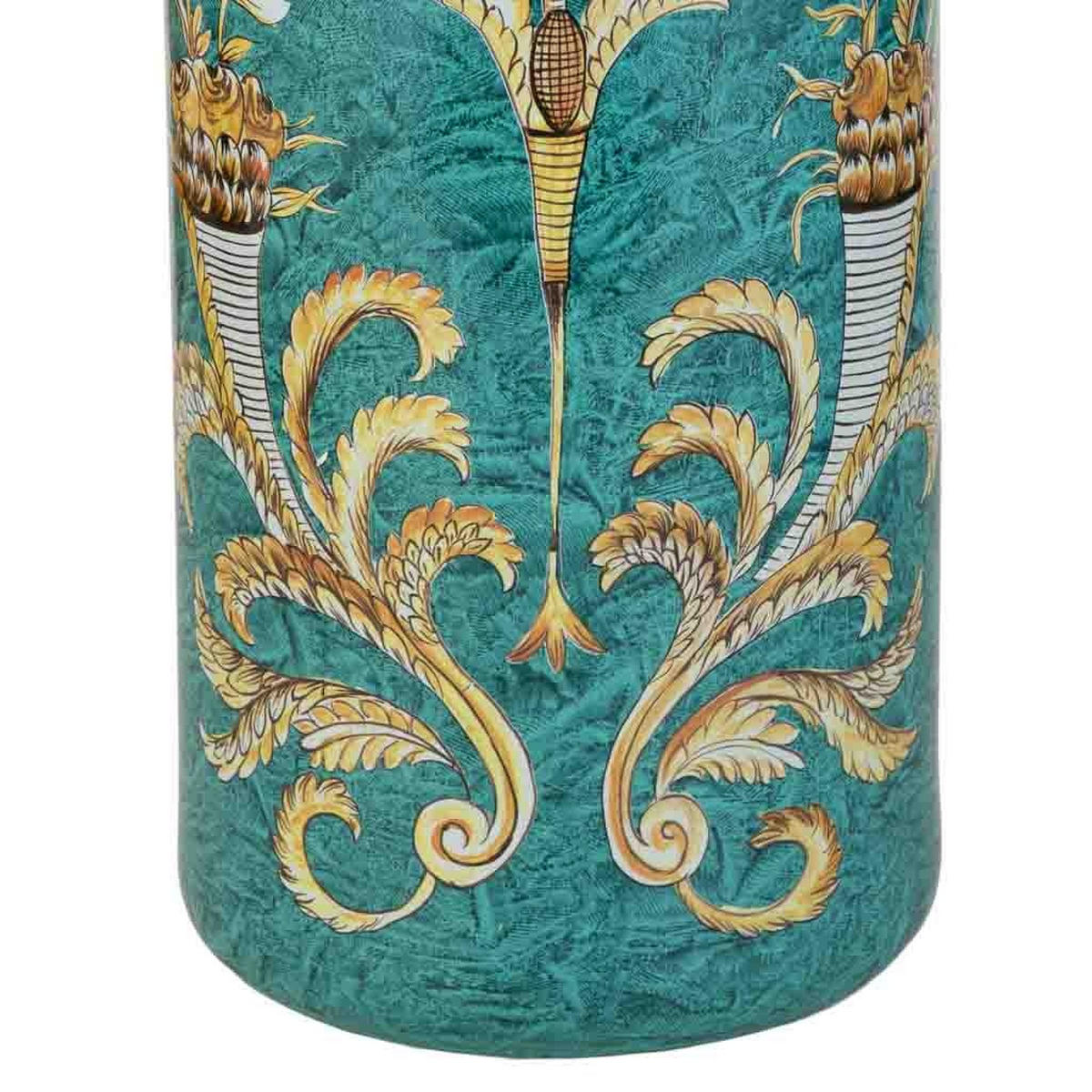 SCHIRMSTÄNDER, grün, 22x45cm - Grün, Keramik (22/45/22cm) - Wanderlust