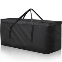 AUFBEWAHRUNGSTASCHE für Gartenauflagen 200 x 60 x 75 cm - Schwarz, Textil (40/55/125cm)
